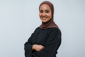 Photo of Dr-Hidaya-Yusuf wearing a black clothing in hijab